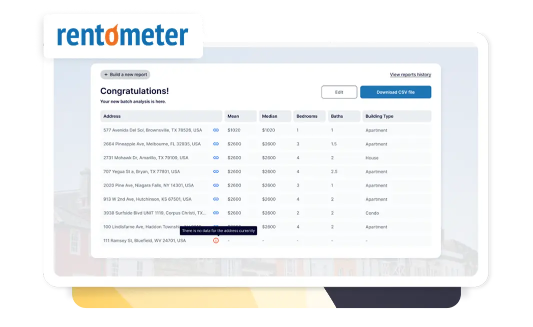 Rentometer. Rental Data Platform