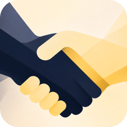 Two hands shaking in agreement symbolizing partnership, collaboration, and business deal or handshake agreement